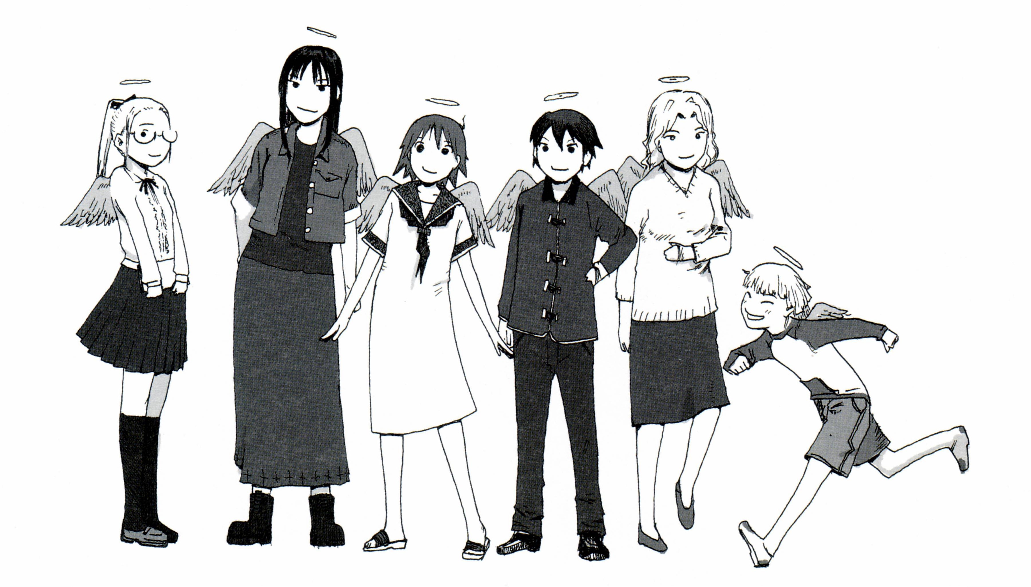 anime characters with angel wings