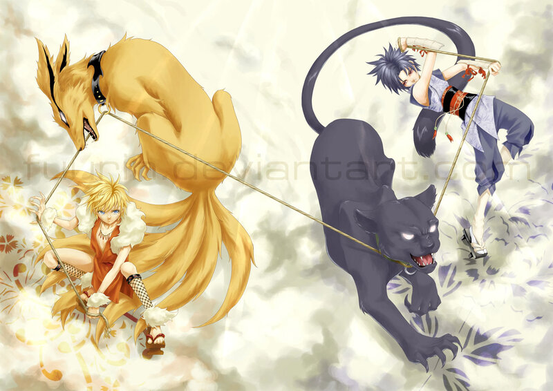 Anime characters with animal companions