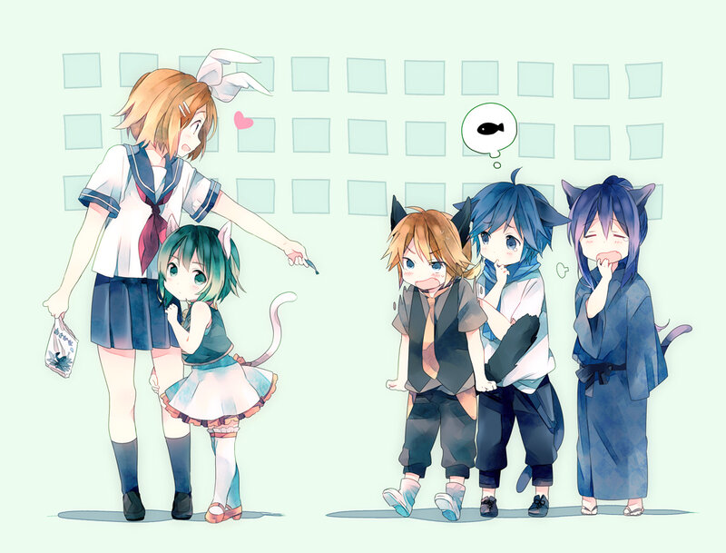 Anime Characters with Animal Ears — Blue
