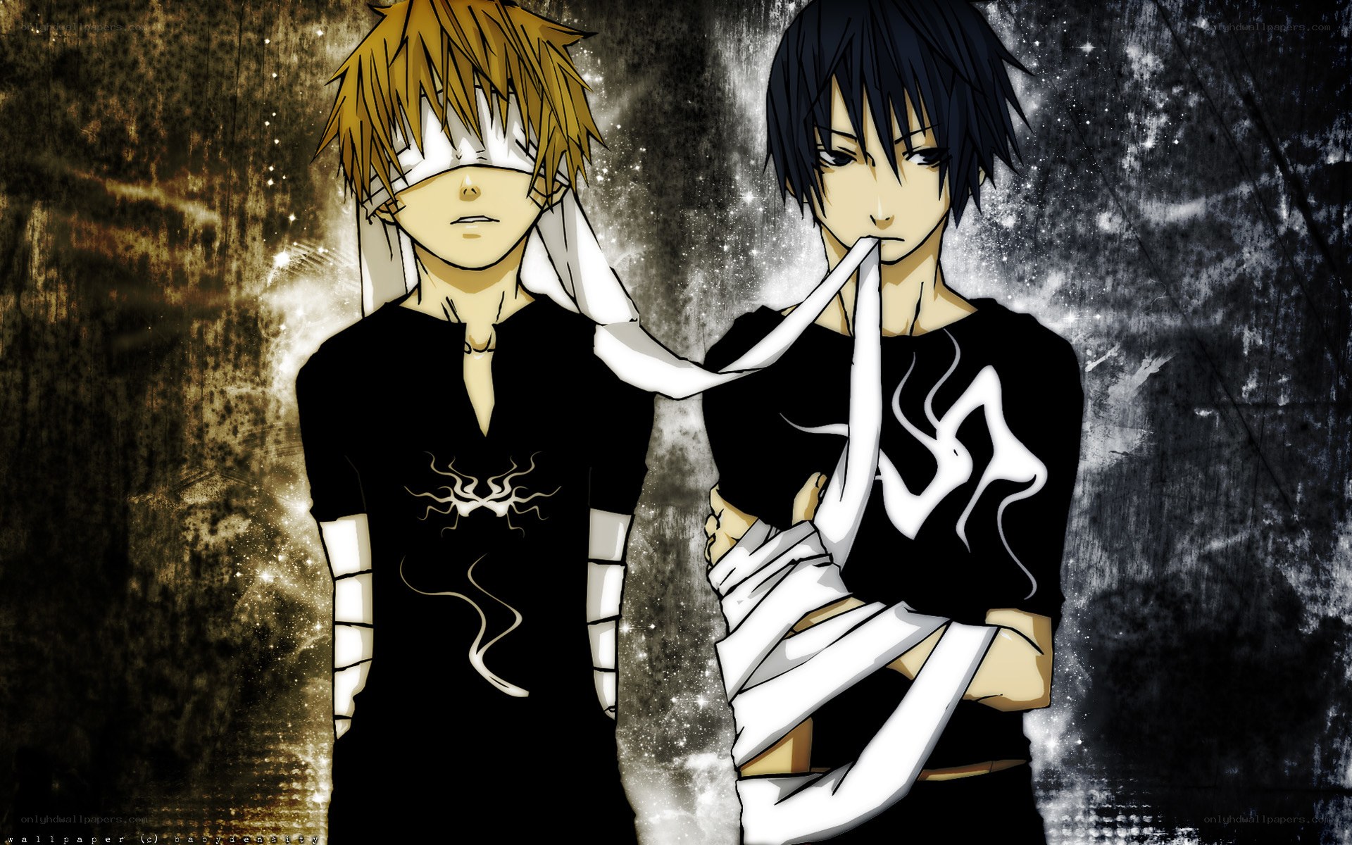 Anime characters with bandages