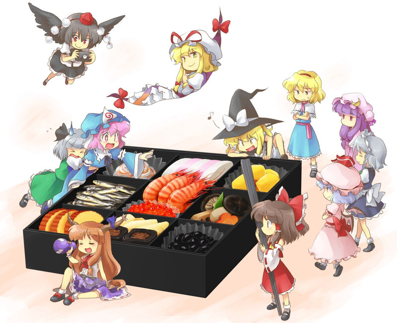 Anime Characters with Bento Box