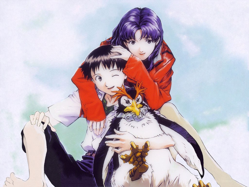 Anime characters with bird