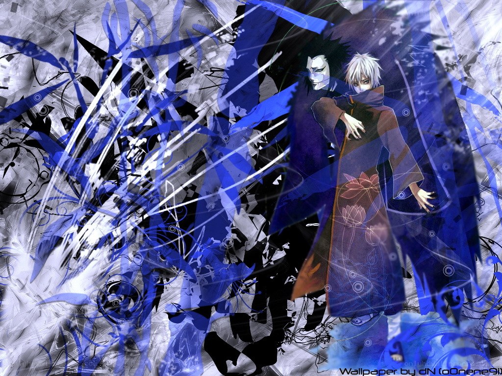 anime characters with blue energy