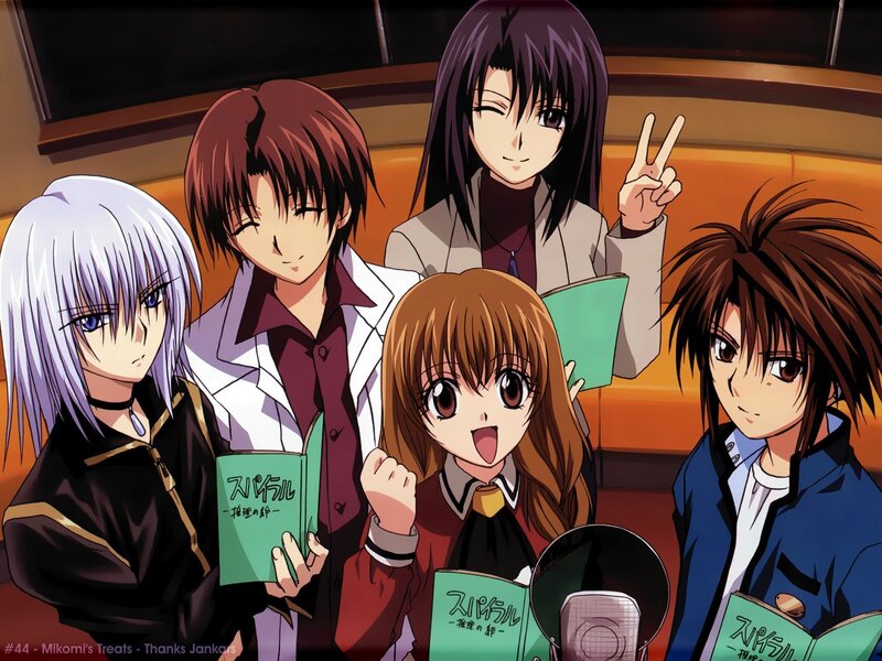 Anime characters with books