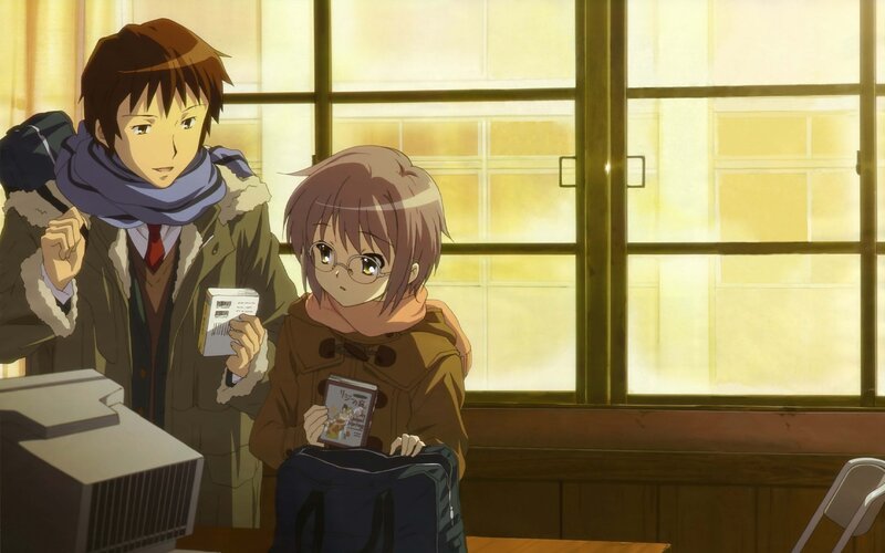 anime characters with books