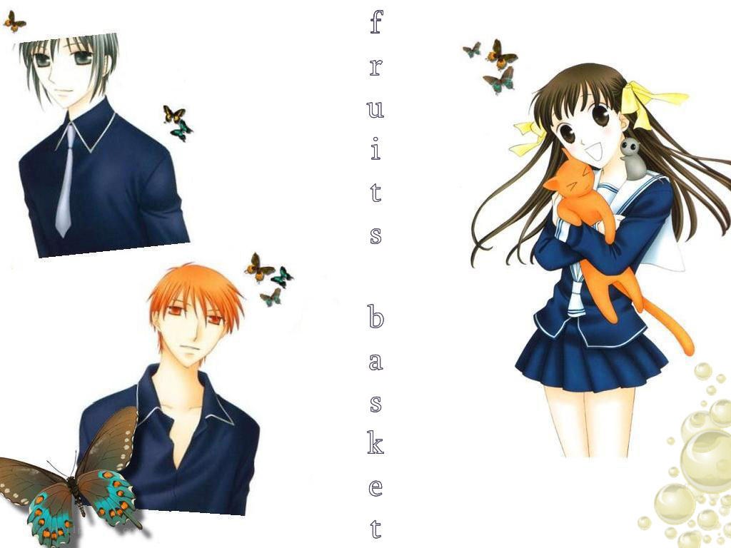 anime characters with butterflies