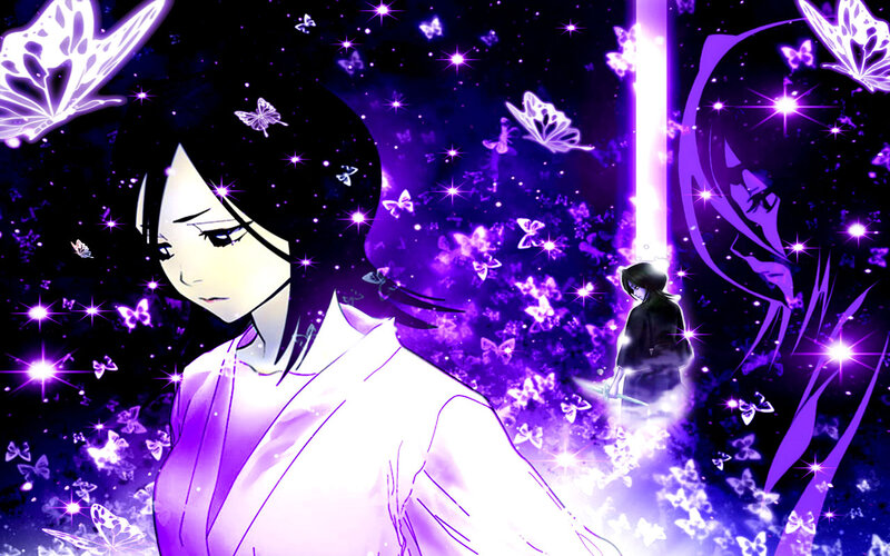 Anime characters with butterflies