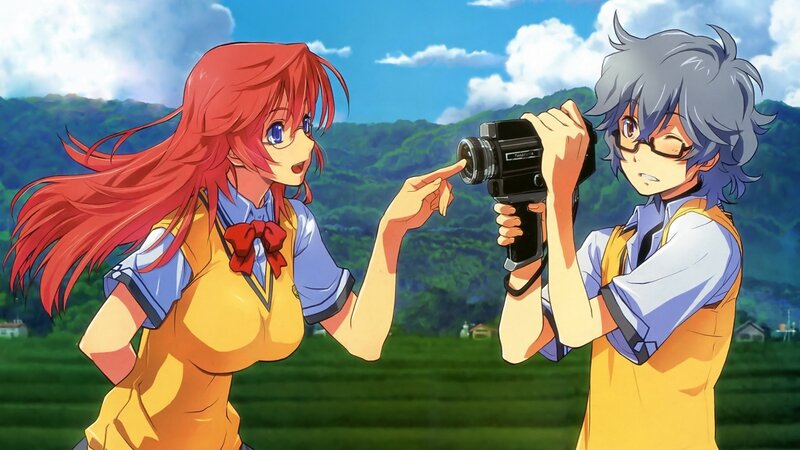 Anime characters with camera