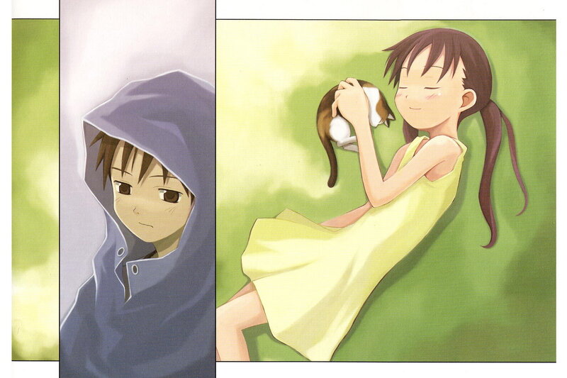 Anime characters with cat