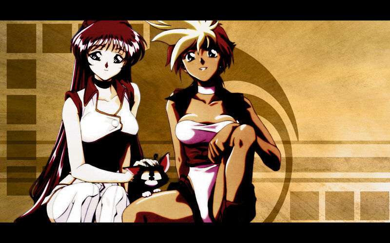 Anime characters with cat