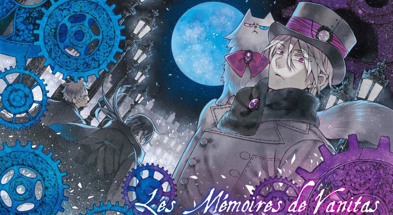 Anime Characters with Cat — Blue, Dramatic