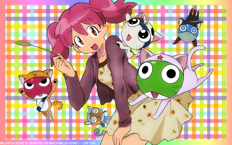 anime characters with cats