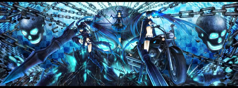 Anime Characters with Chains — Blue