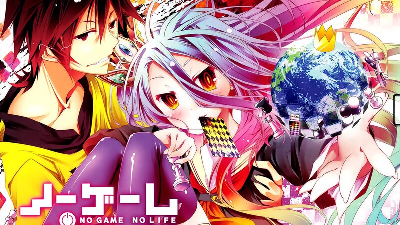 Anime Characters with Chess Pieces — Purple, Dramatic