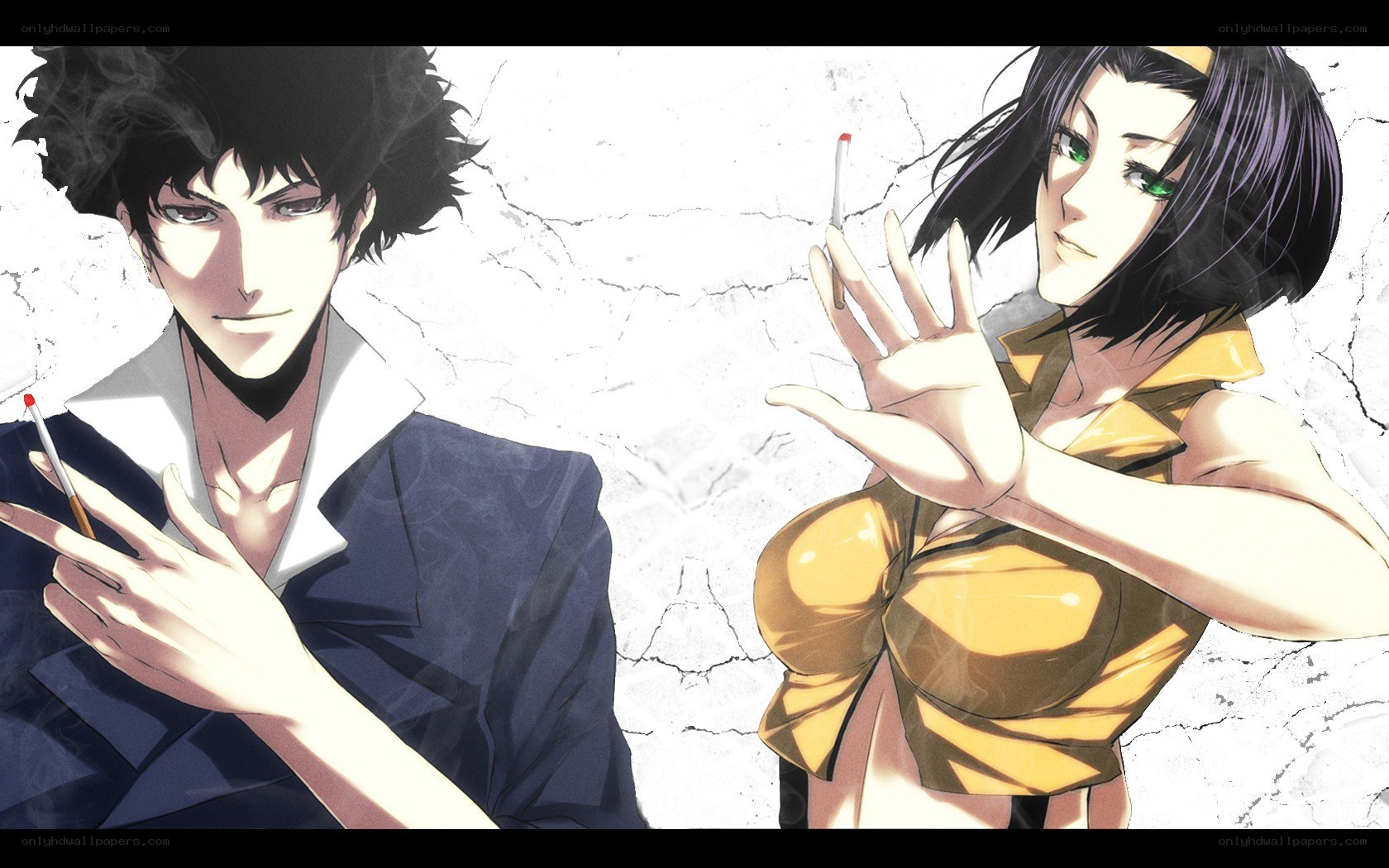 anime characters with cigarettes