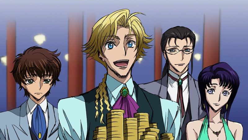 anime characters with coins
