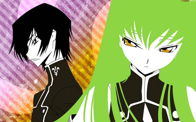 anime characters with contrasting backgrounds