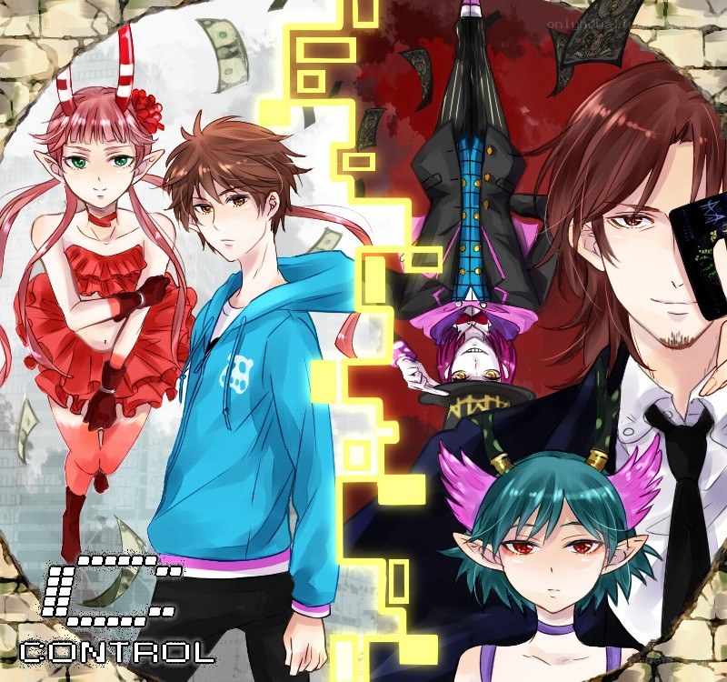 anime characters with control theme