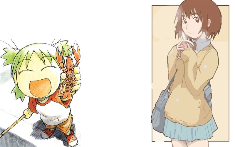 Anime characters with crayfish
