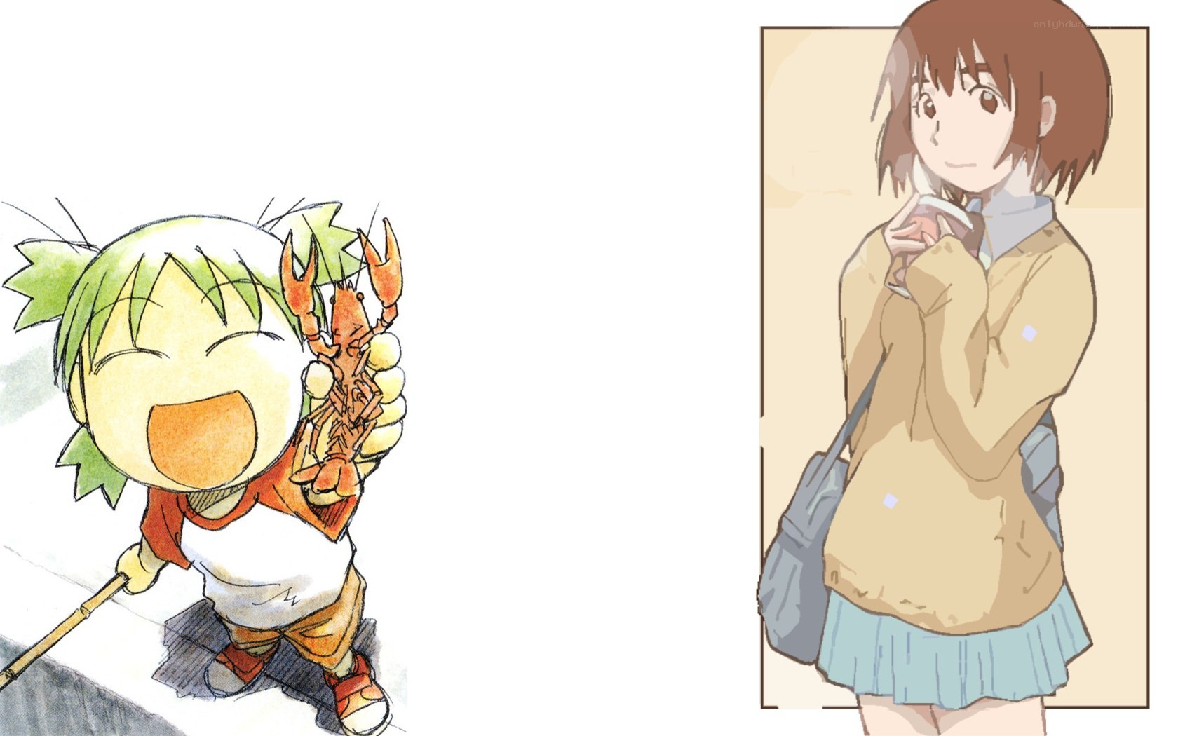 Anime characters with crayfish