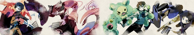 Anime Characters with Creatures — Green