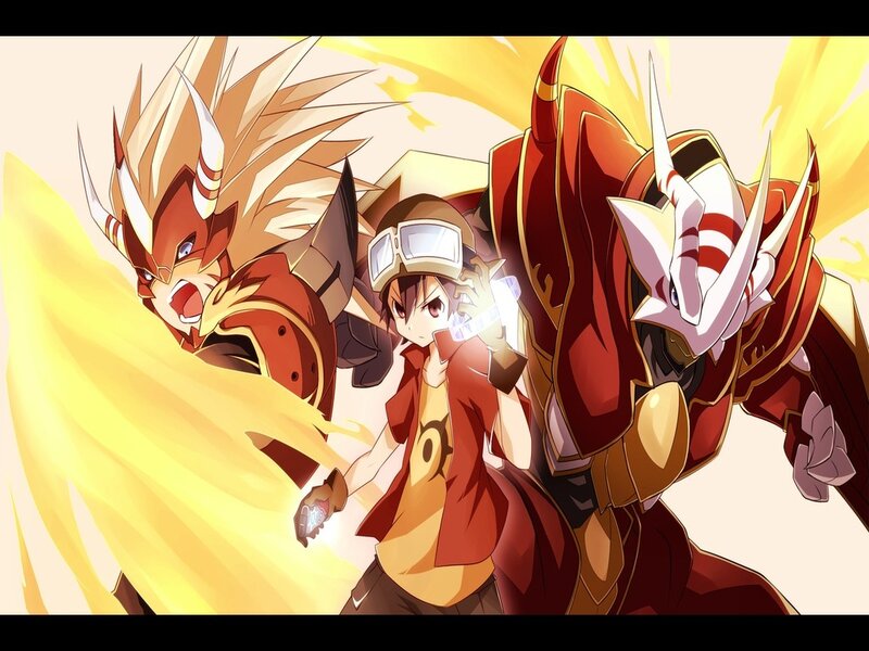 Anime Characters with Creatures — Yellow