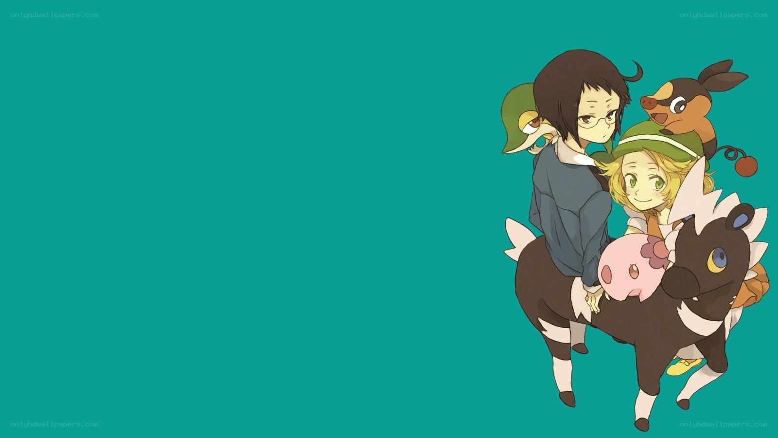 anime characters with creatures