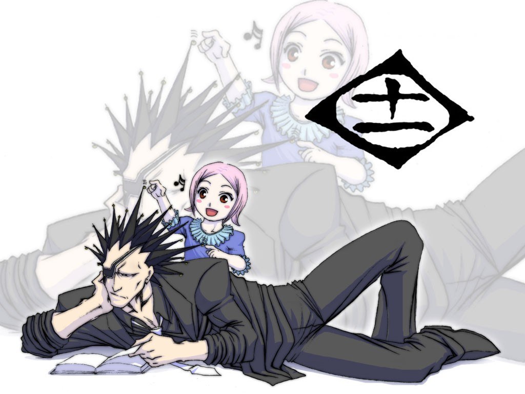 Anime characters with crown and symbol