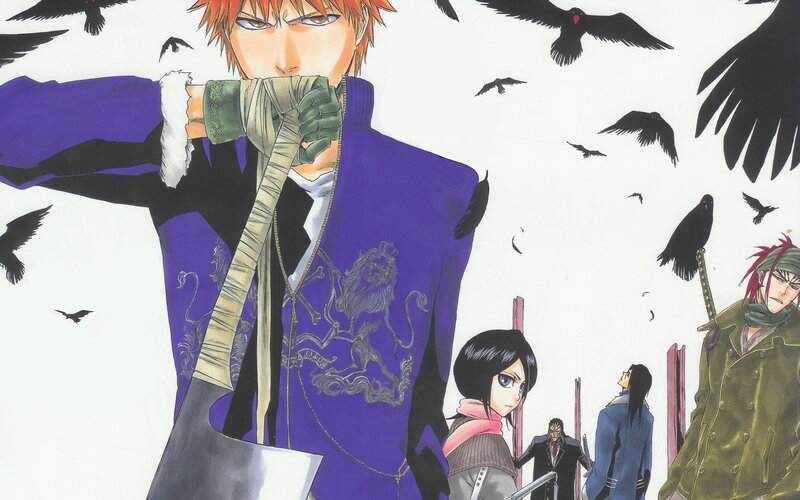 Anime characters with crows