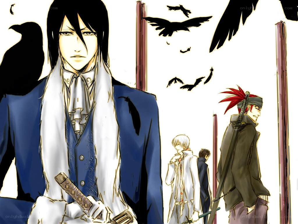 anime characters with crows
