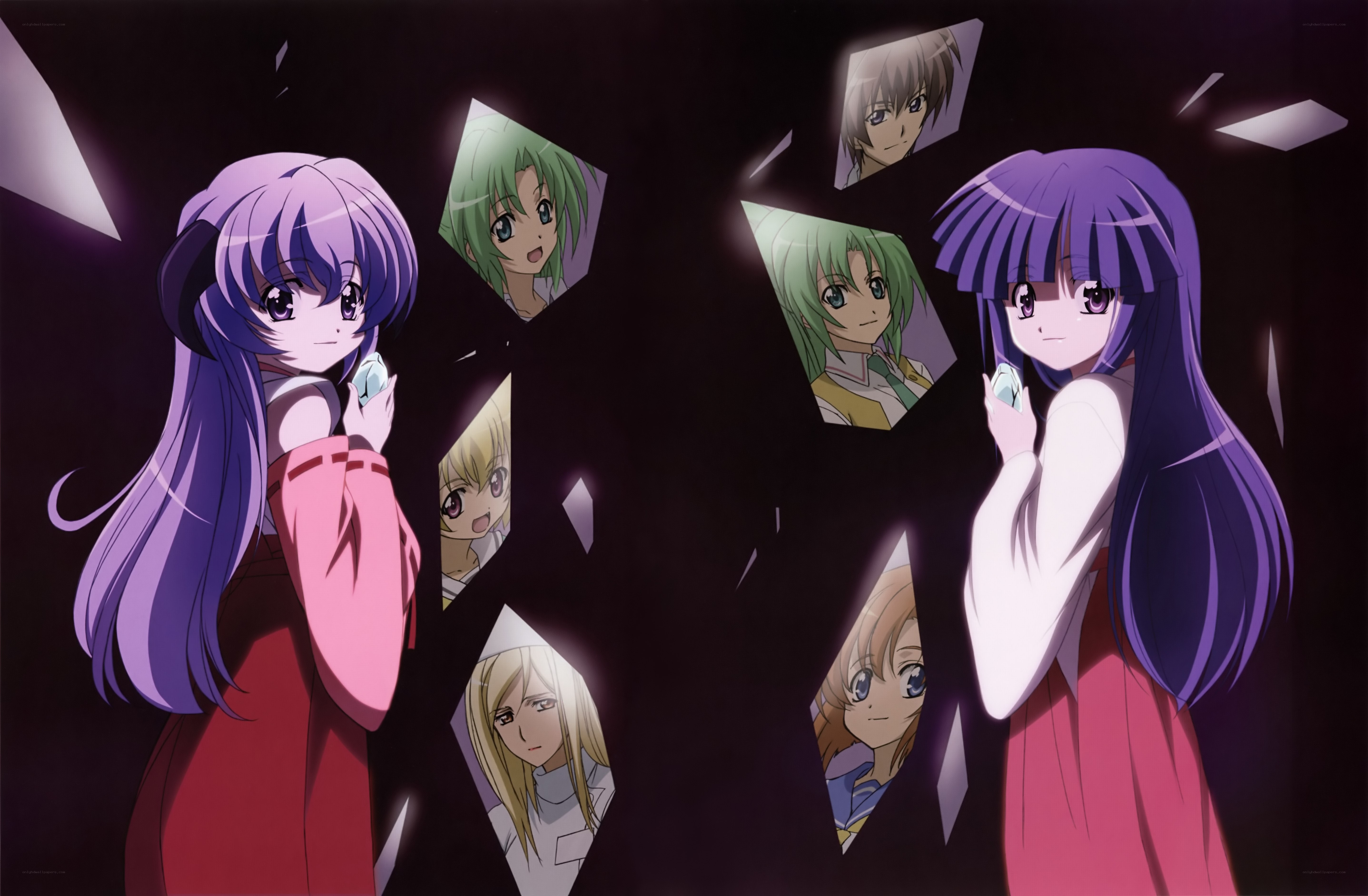 anime characters with crystal shards