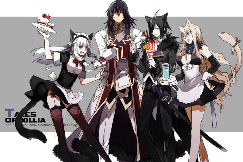 anime characters with desserts