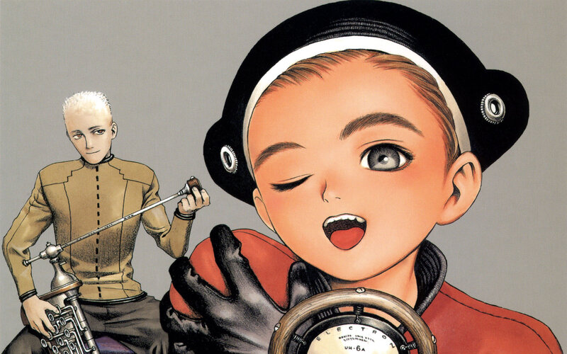 anime characters with device