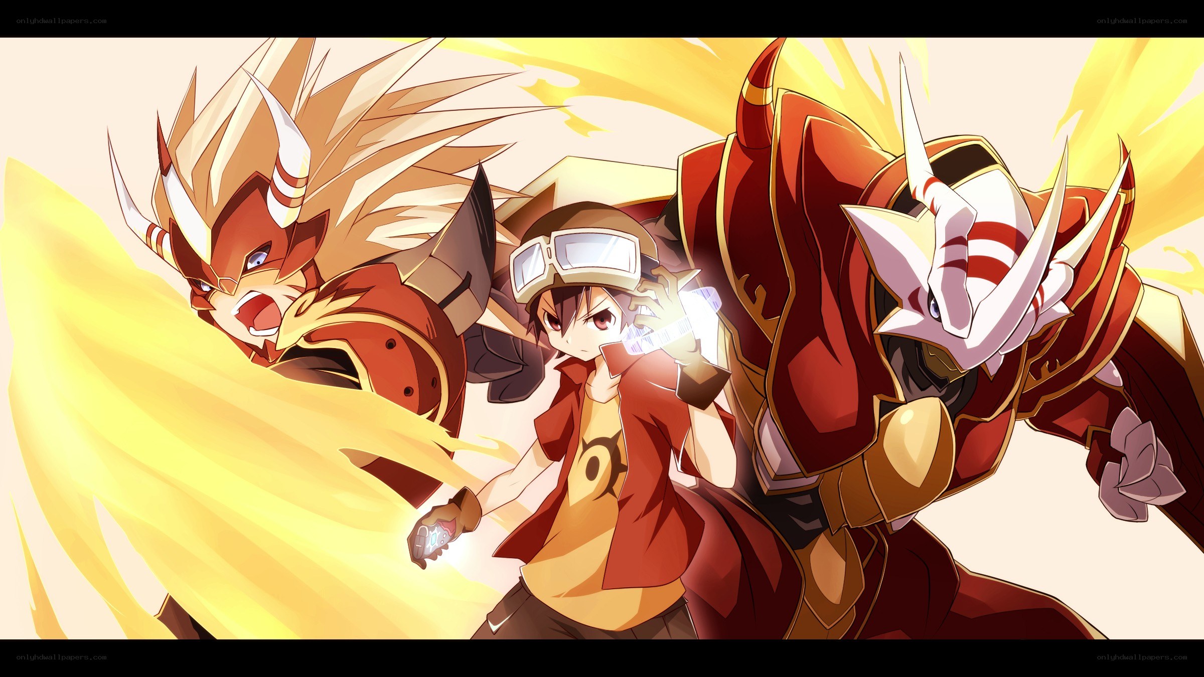 anime characters with digital monsters