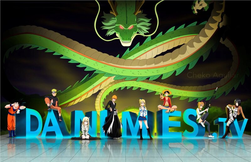 Anime Characters with Dragon — Green