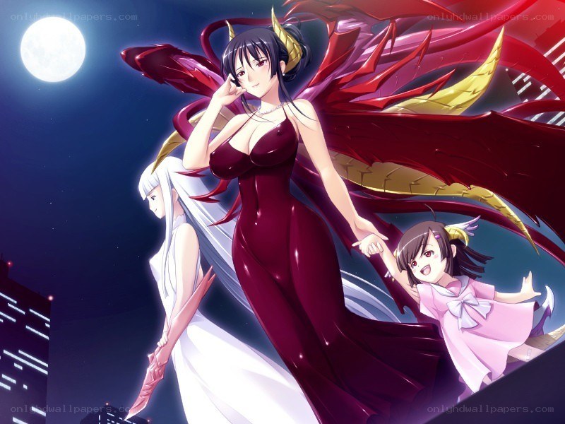 Anime characters with dragon wings