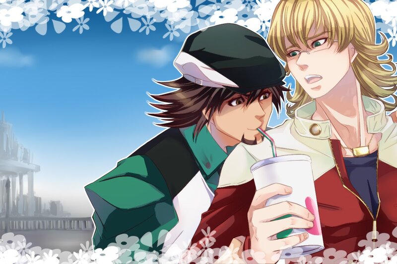 Anime characters with drink