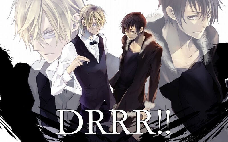 Anime characters with DRRR!! text