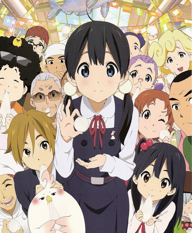 Anime characters with dumplings