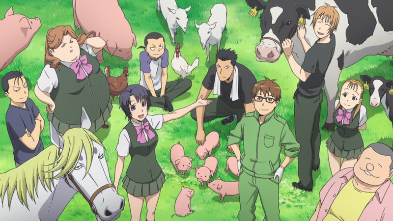 Anime Characters with Farm Animals