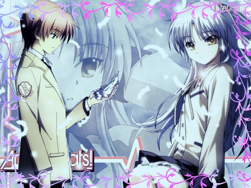 Anime Characters with Feathers — Purple