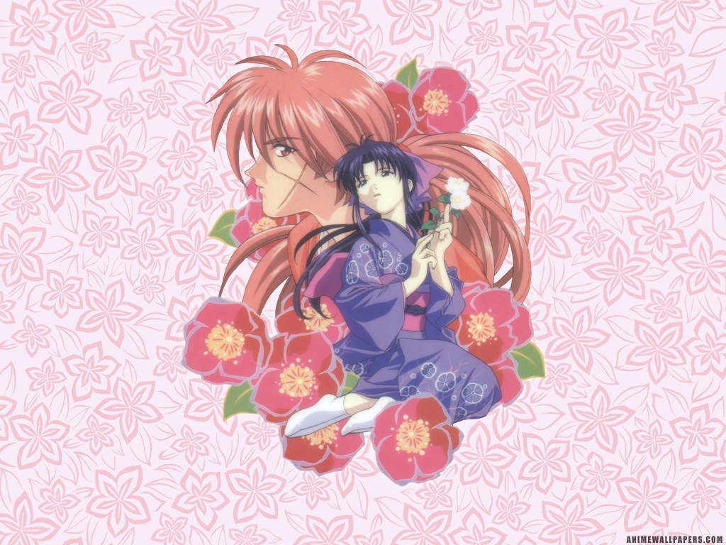 anime characters with flowers