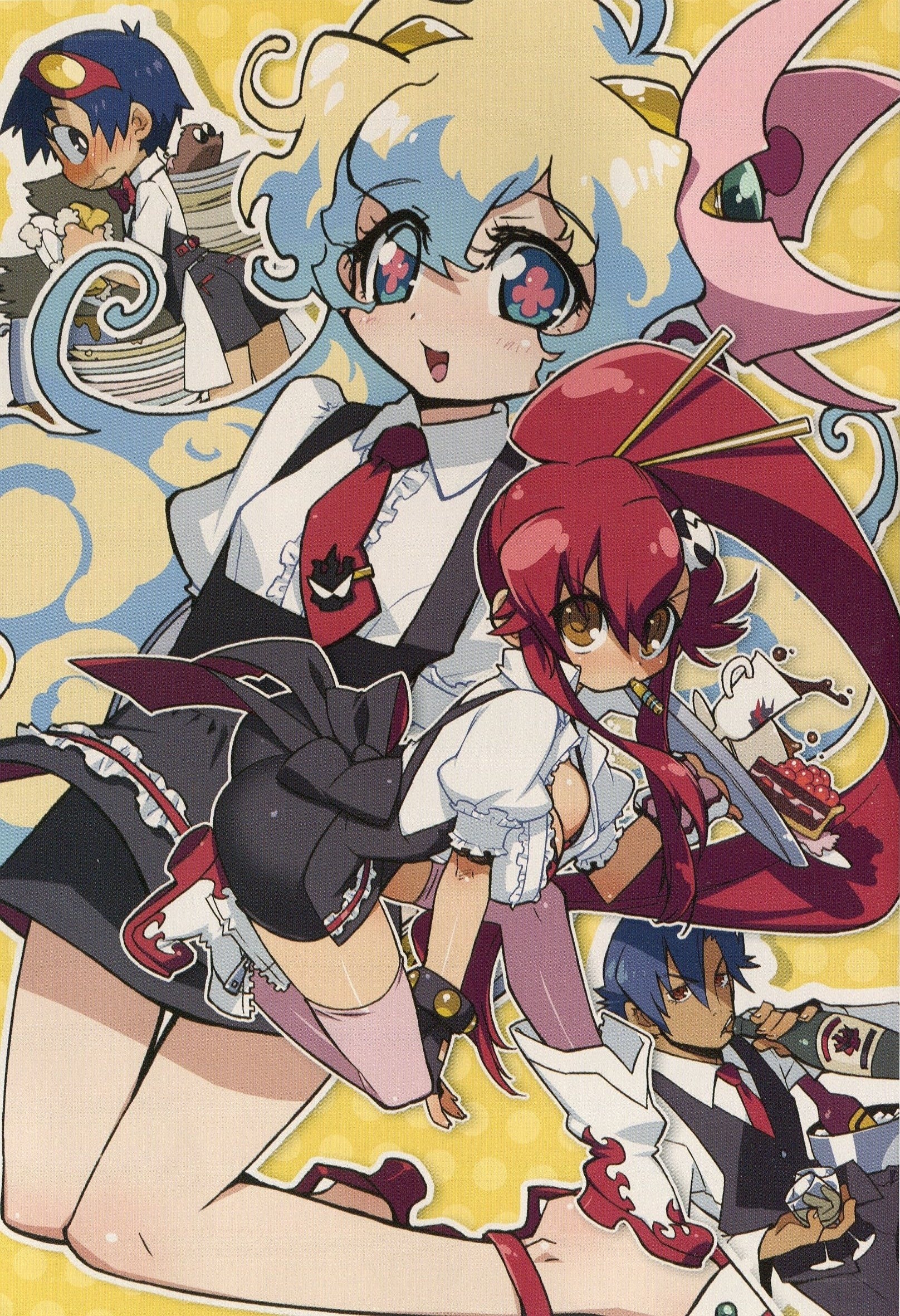 anime characters with food