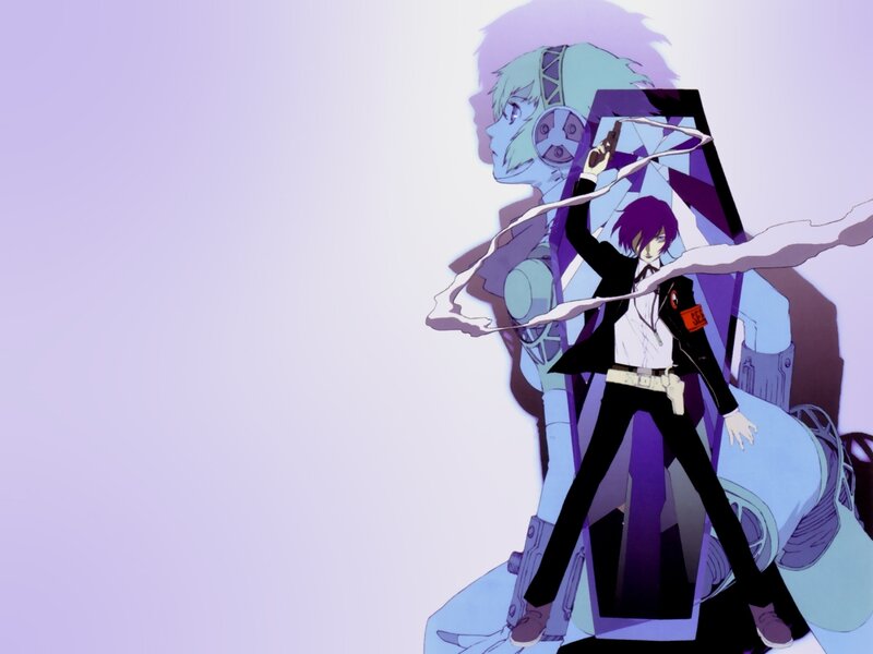 Anime characters with futuristic weapons
