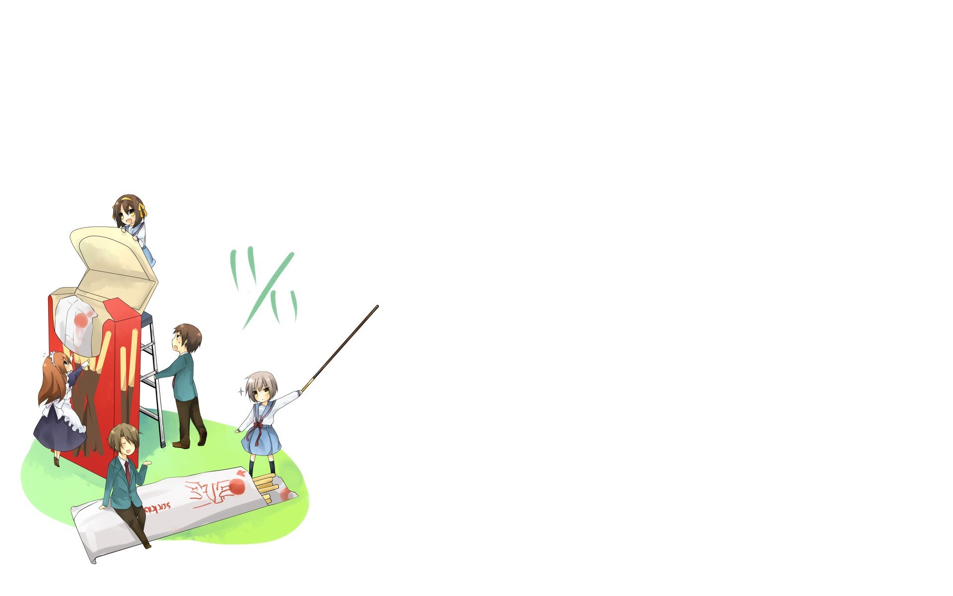 anime characters with giant snack