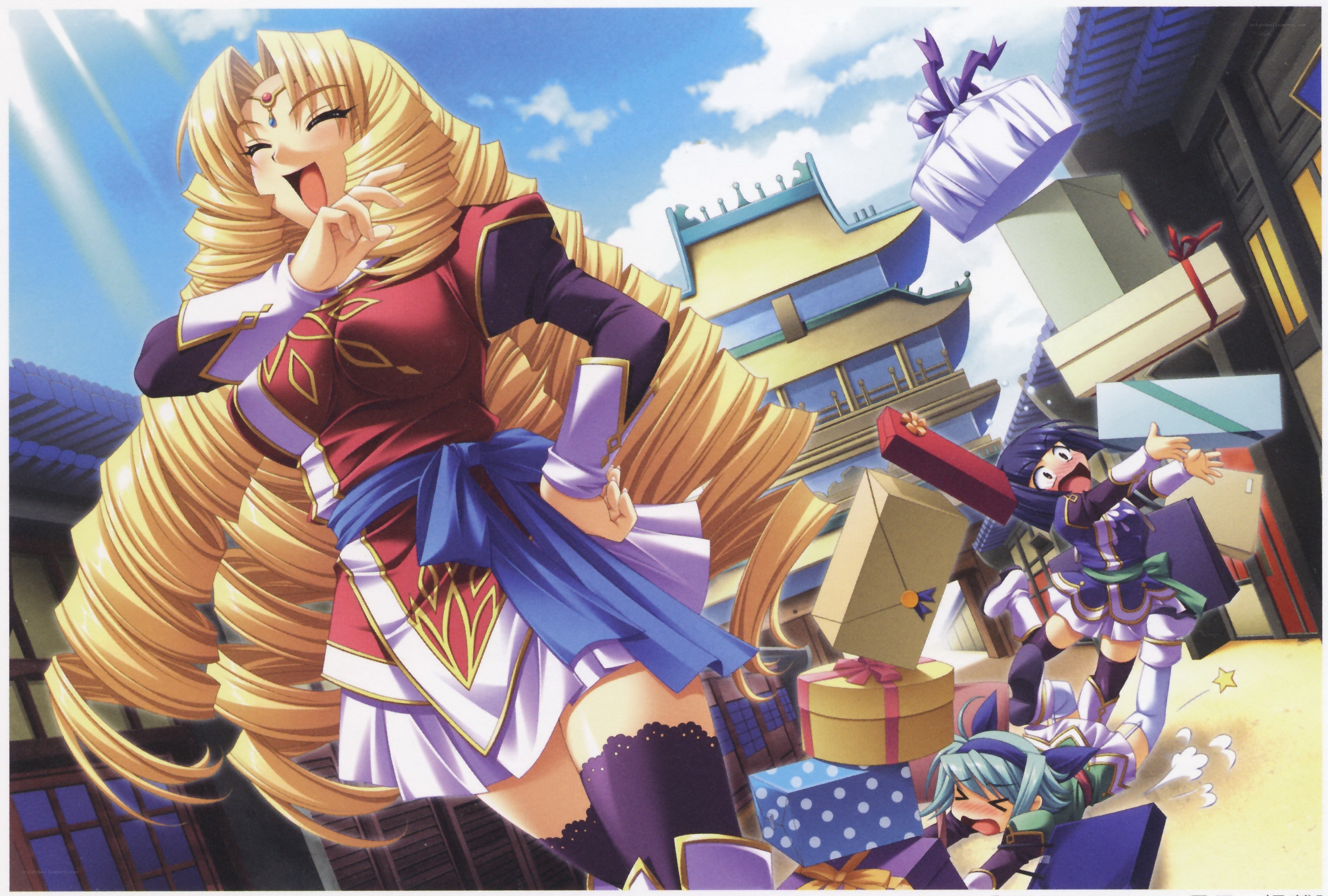 Anime characters with gifts
