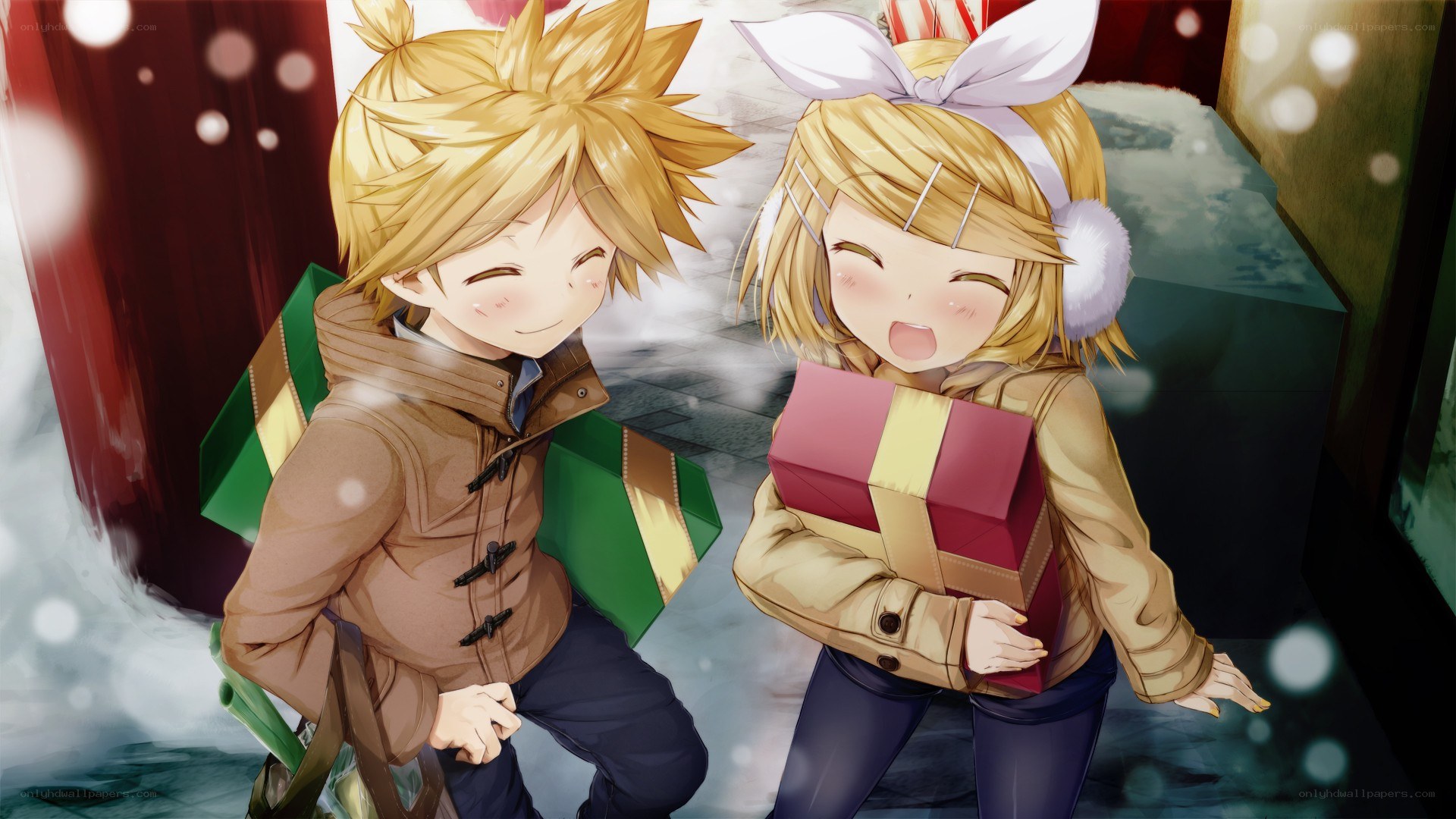 anime characters with gifts