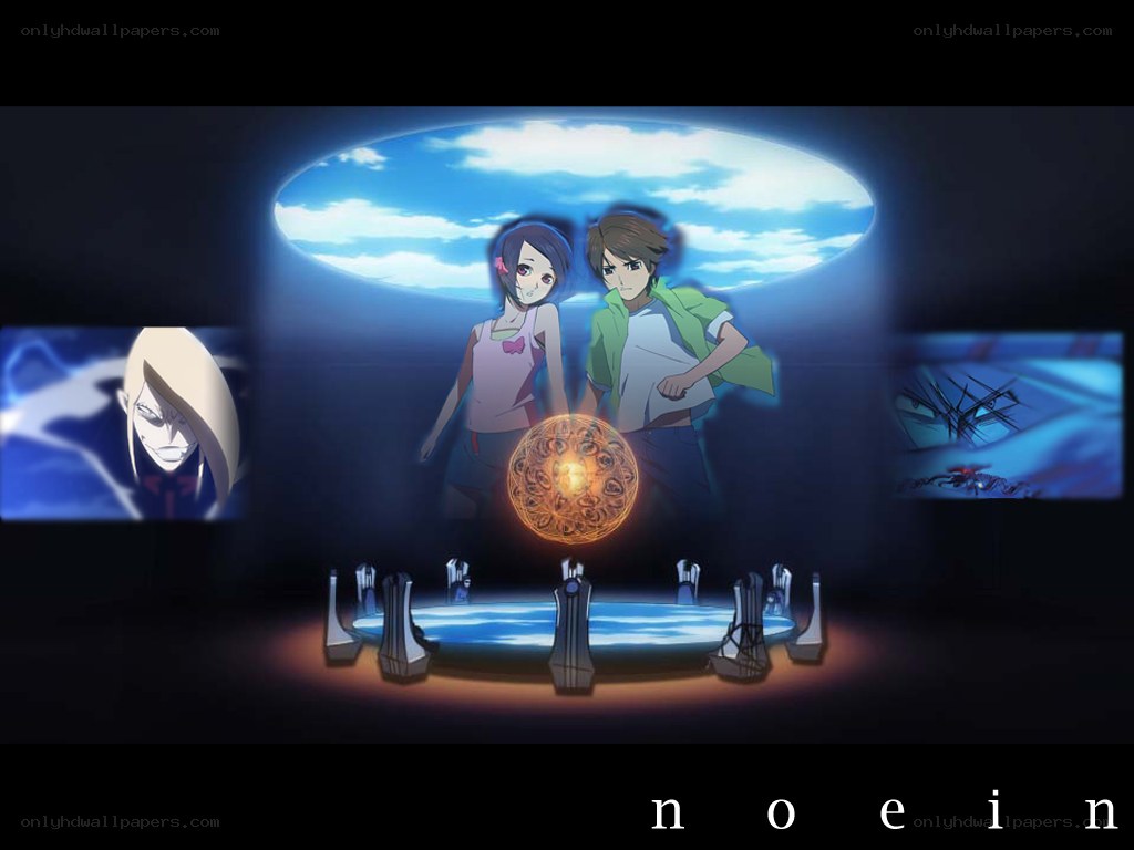 anime characters with glowing orb
