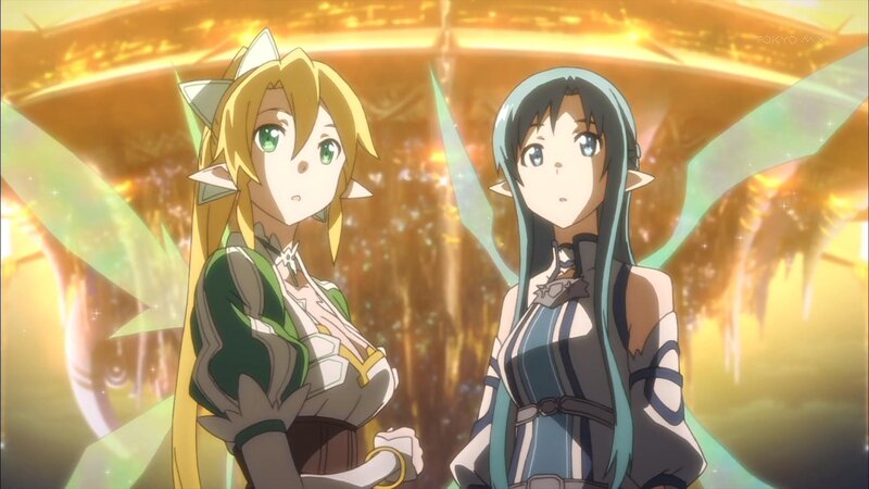 anime characters with glowing wings