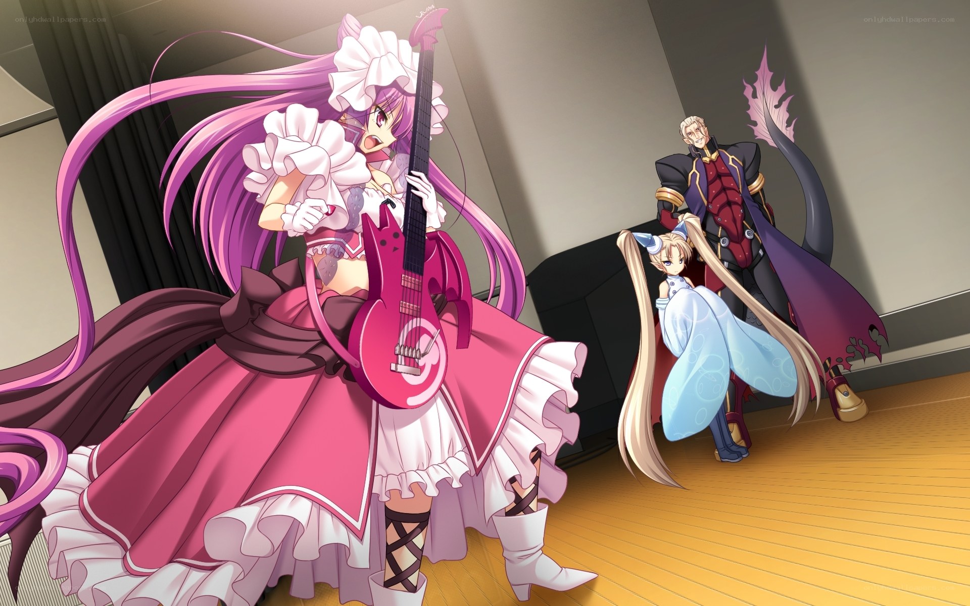 anime characters with guitar
